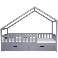 TICAA Hausbett Lou 100 x 200 cm Kiefer massiv