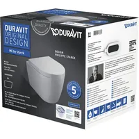 Duravit ME by Starck Wand-WC mit WC-Sitz Weiß