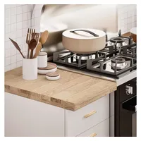 VidaXL Küchenarbeitsplatte 40x63,5x4 cm Massivholz Eiche Rechteckig