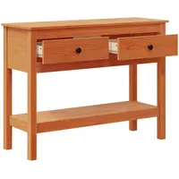VidaXL Konsolentisch 100 x 35 x 75 cm Wachsbraun
