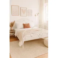 Moebel-direkt-online Metallbett 90 x 200 cm Weiß