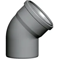 WOLF-Garten Wolf Abgasbogen DN60 einwandig 45 Grad, aus Pp,