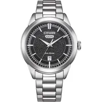 Citizen Eco-Drive Solar Herren-Armbanduhr Stahl/Schwarz 42 mm AW0151-85EC