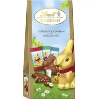 Lindt Goldhase 2D Mischung kleine verschiedene gefüllte Osterhasen 80g