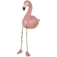 Boltze Dekofigur Flamingo - rosa/pink ¦ Steingut ¦ Maße
