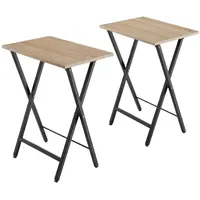 Tectake tectake® 2er Set Beistelltische Phoenix klappbar, 2
