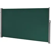 [pro.tec]® Seitenmarkise 300 x 180 cm Dunkelgrün Polyester