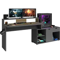 Parisot Gamingtisch PARISOT "Work 11", grau, grau, B:134cm, Tische,
