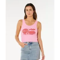 Rip Curl Ocean Break Rib Tanktop Pink M