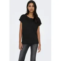 Only ONLWINNIE S/S TOP CS JRS Shirt Schwarz M