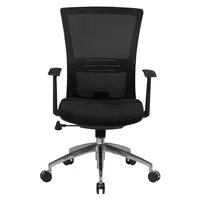 FineBuy Bürostuhl Kunststoff Schwarz
