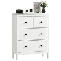 Homcom Sideboard 74 x 97 x 35 cm Weiß