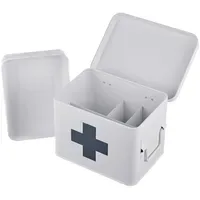 Relaxdays Medizinbox 4 Fächer 1 St.