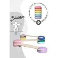 Stapelstein Balance Board Set inkl. 6er Set Rainbow Pastel