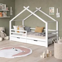 VitaliSpa Hausbett Luni 200 x 90 cm Kiefer massiv