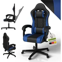 Juskys HyperSeat Kunstleder Blau