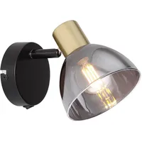 GLOBO Wandstrahler (E14) 11x11,5x15 cm schwarz