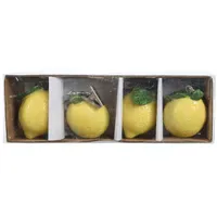 Decoris Tischdeckenbeschwerer Zitrone 16x5x4cm Keramik Tischdeckengewichte Gewichte zum Beschweren