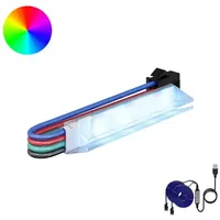VidaXL LED Streifen 2 pcs 1745 mm Schwarz/Mehrfarbig