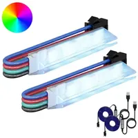 VidaXL LED Streifen 2 pcs 1745 mm Schwarz/Weiß