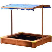 Dobar Holzsandkasten mit Dach