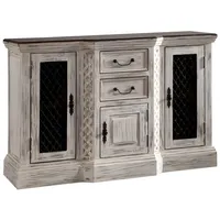 Massivmoebel24 Sideboard 135 x 50 x 90 cm akazie