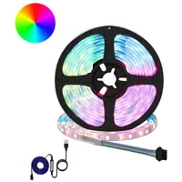 VidaXL LED Streifen 2 St. 3000 mm schwarz/transparent