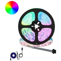 VidaXL LED Streifen 2 St. 4700 mm Schwarz/Transparent