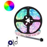 VidaXL LED Streifen 2 pcs 2500 mm Schwarz/Transparent