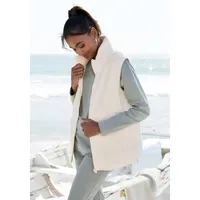 ELBSAND Fleeceweste ELBSAND, Damen, Gr. 36, beige (creme), Obermaterial: