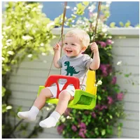 Outsunny Babyschaukel 3 in 1 Grün/Kunststoff