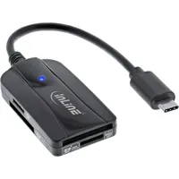 InLine Card Reader USB 3.1 USB-C, für SD/SDHC/SDXC, microSD,