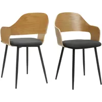 OTTO home Esszimmerstuhl Belleville Stoff schwarz