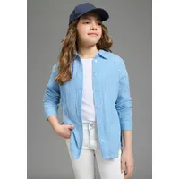 KangaROOS Hemdbluse KANGAROOS "Musseline Bluse mit modischem Streifen", Mädchen,