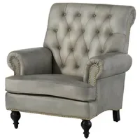 Massivmoebel24 Sessel Chesterfield Leder 84 x 84 x 94