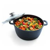 Relaxdays Schmortopf 24 cm rund