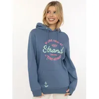Zwillingsherz Hoodie "Meine Heimat", Damen, Gr. S/M, jeans, Sweatware,