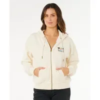 Rip Curl Aloha Zip Thru Sweatjacke Herren Beige/Weiß L