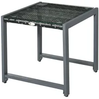 Outsunny Gartentisch 50 x 50 x 50 cm grau