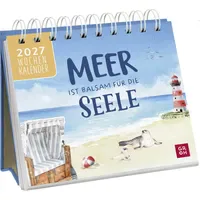 Groh Mini-Wochenkalender MEER ist Balsam für die Seele Weiß