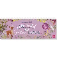 Groh Tischkalender Lebe wild und voller Wunder 2027 Weiß