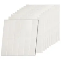 Relaxdays Klebefliesen 30x30 länglich Weiß