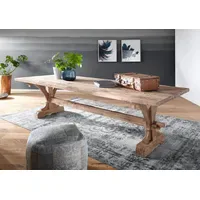 Massivmoebel24 BASSANO 270 x 78 x 100 cm Teak