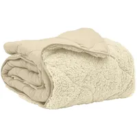 VidaXL Winterbettdecke Creme 200 x 200 cm Mikrofaser und