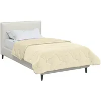 VidaXL Sommerdecke 140 x 200 cm Sommer Creme Atmungsaktiv