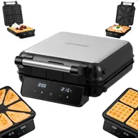 Steinborg 2-in-1 Waffeleisen & Sandwichmaker Touch Panel LED Display