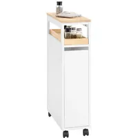 SoBuy Toilettenschrank mit 3 Schubladen Holzfarbe 50,5x20,4x79cm