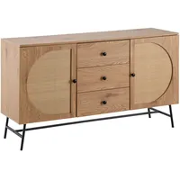 Wohnling Sideboard 140 x 80 x 40 cm Eiche-Dekor