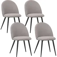 Albatros Esszimmerstuhl Capo Stoff grau 4er Set