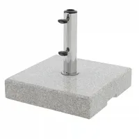 Doppler Schirmständer Granit 45 kg Silber